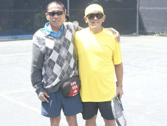 Mr Bunge Nahor with Mr Abu Rizal Bakrie on Court - Beverly Hills